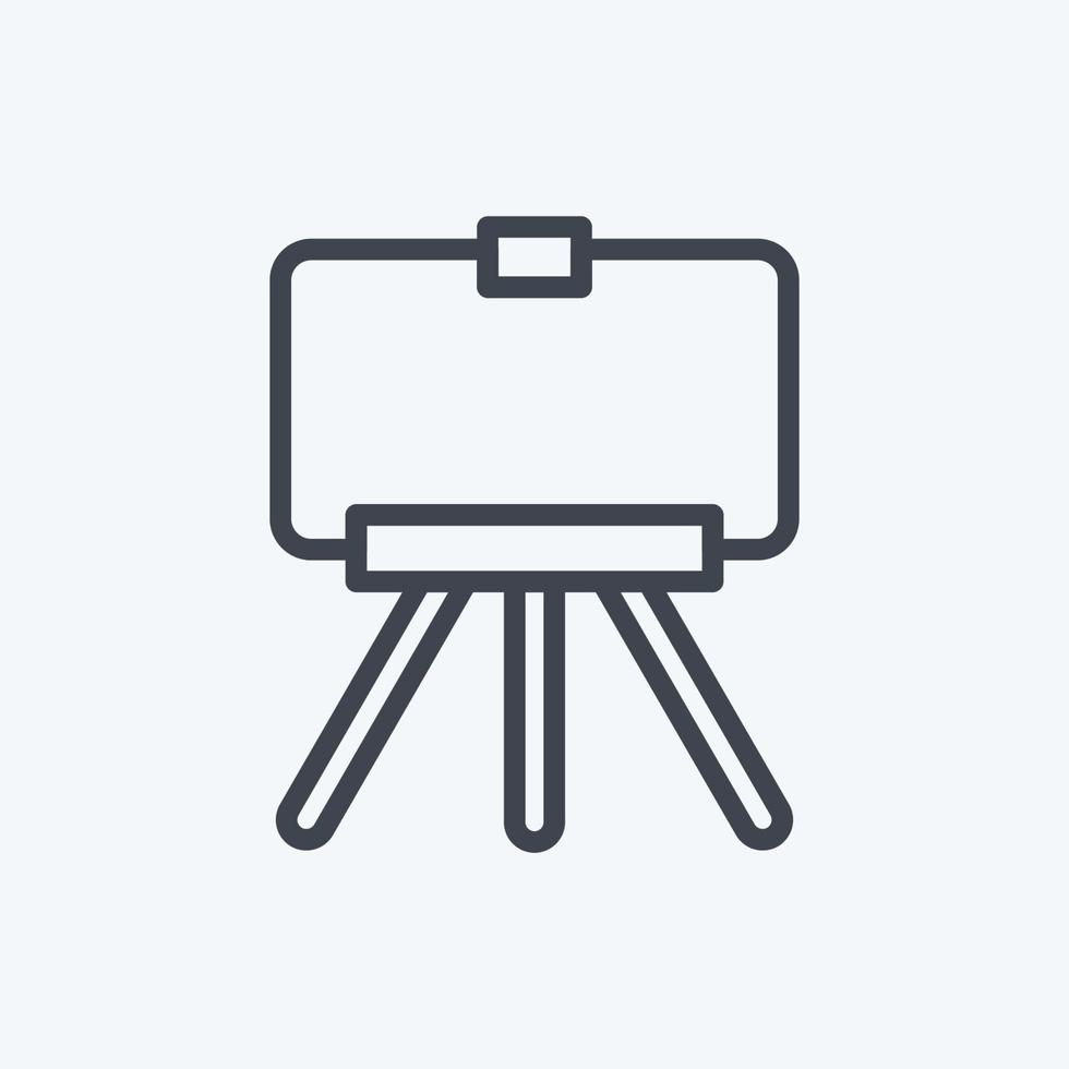 Icon Fine Art Photography. suitable for Art symbol. Line Style. simple design editable. design template vector. simple illustration vector