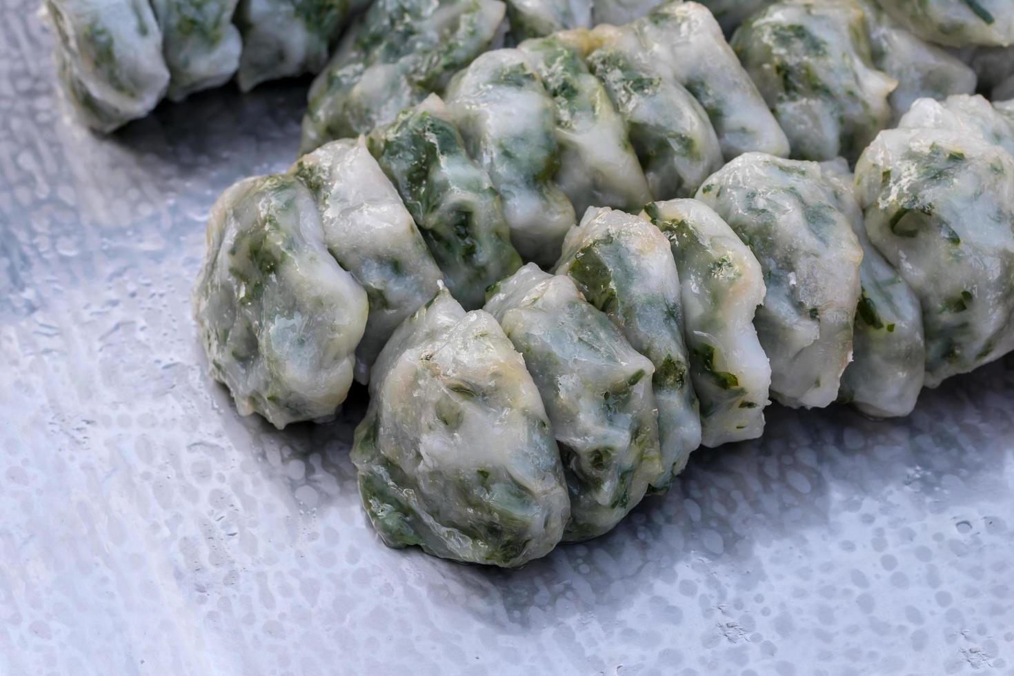 Garlic Chive Dumplings. photo