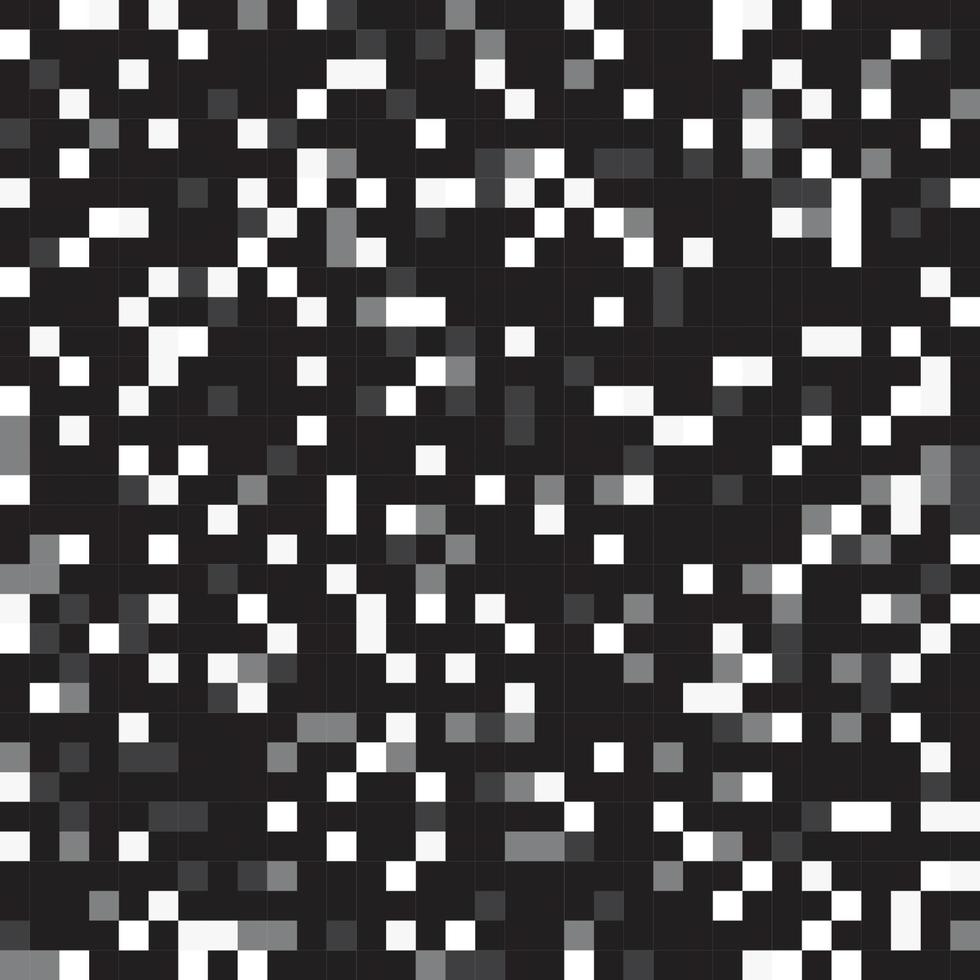 Black and white pixel pattern vector