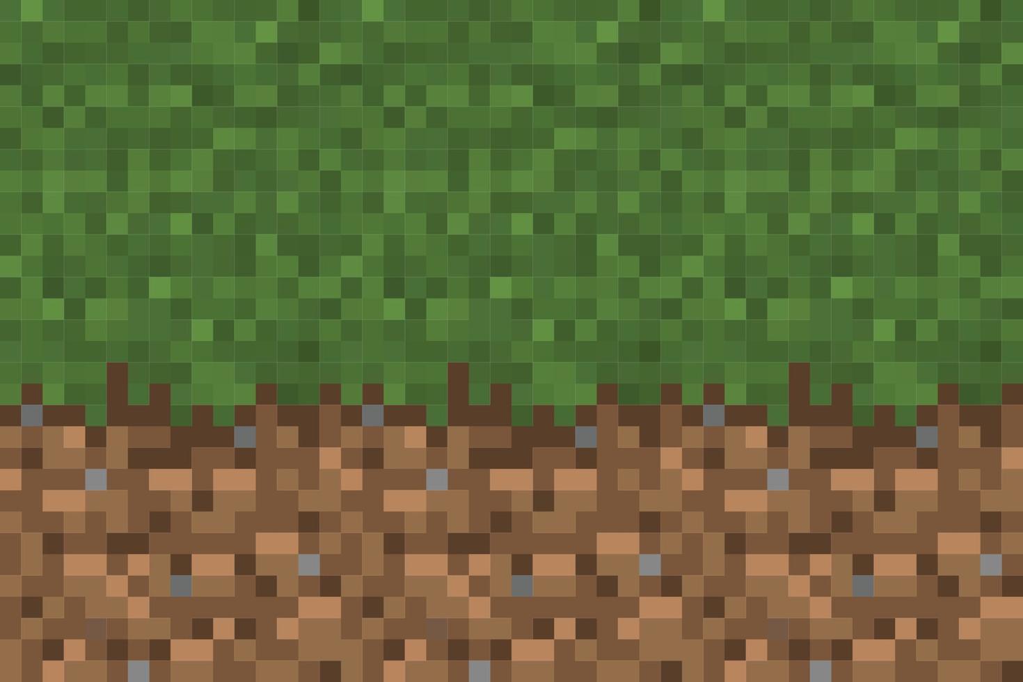 Pixel Background, Games Concept background, Resizable Vector, Grassland vector