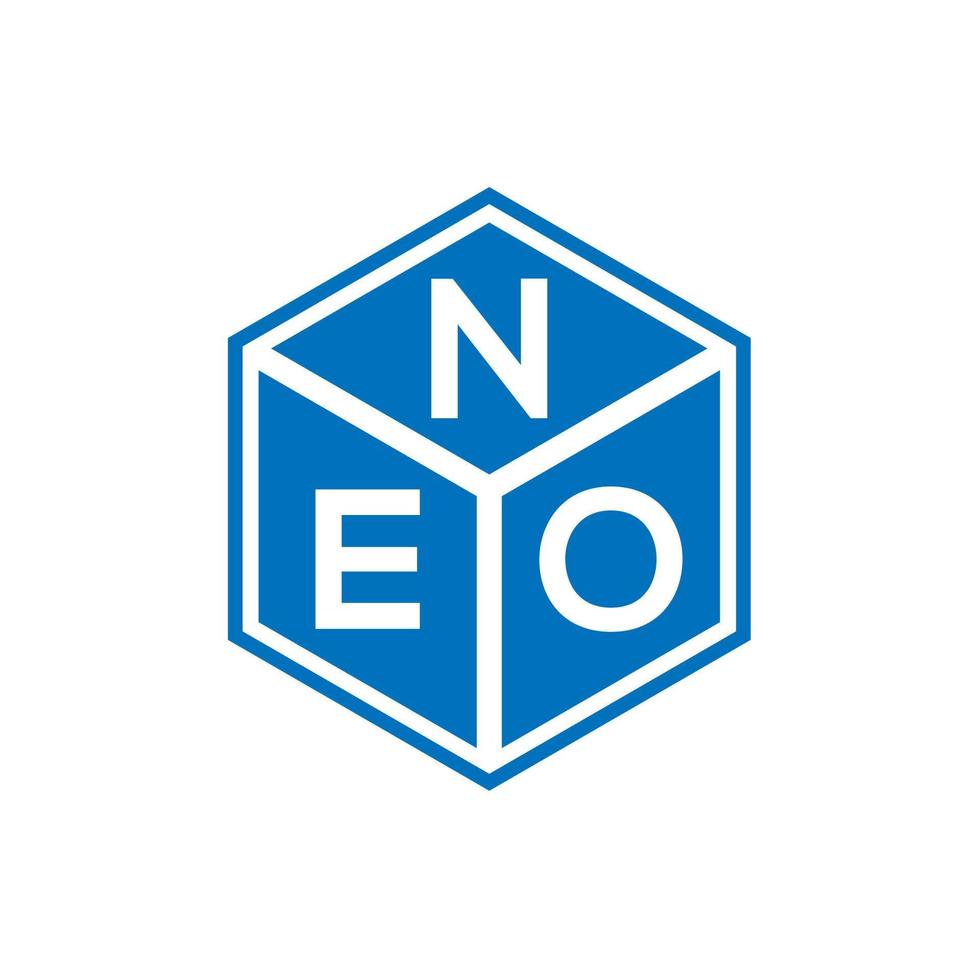 NEO letter logo design on black background. NEO creative initials letter logo concept. NEO letter design. vector