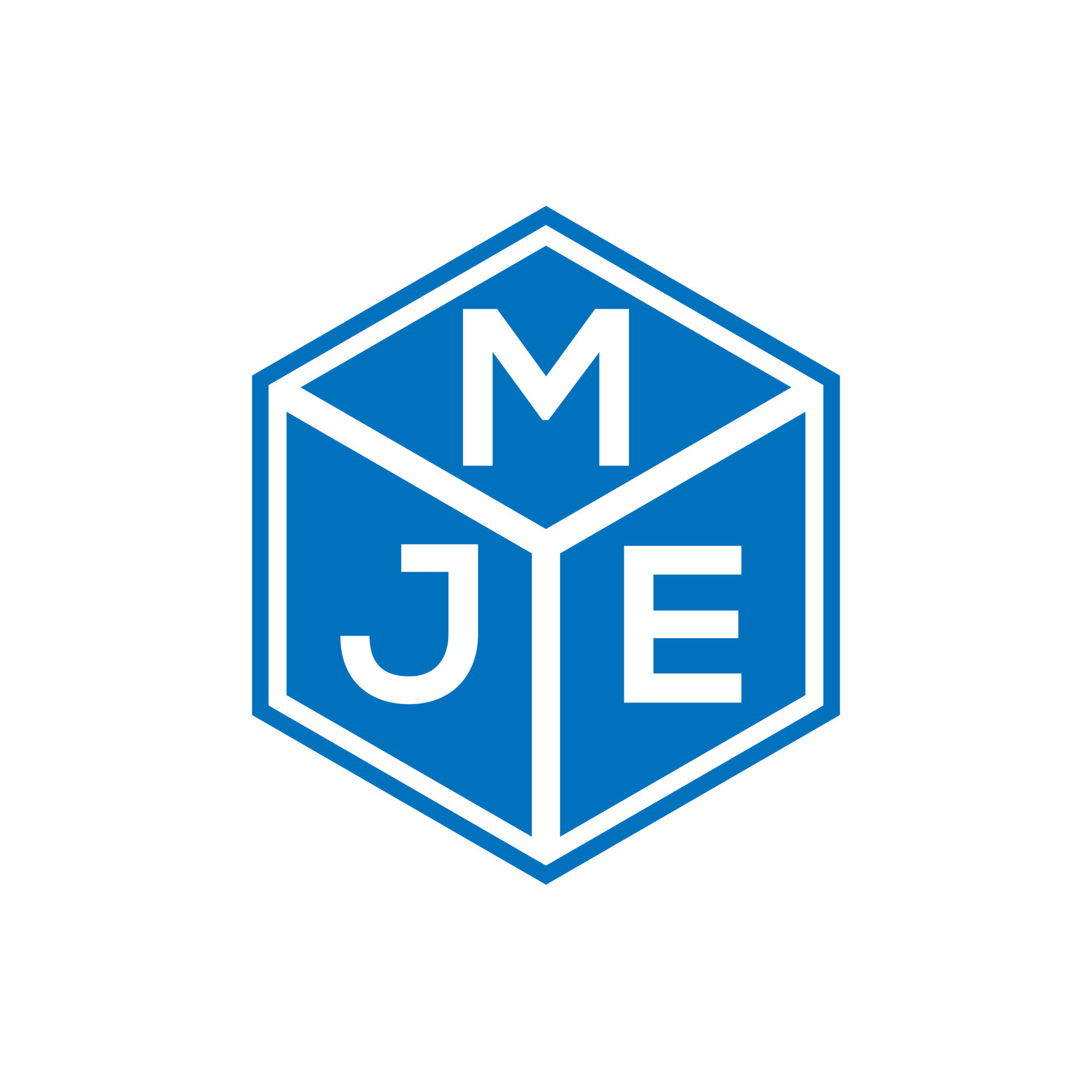 MJE letter logo design on black background. MJE creative initials ...