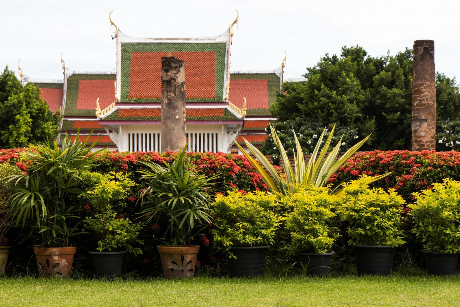 Church Buddhist Temple gardens. photo