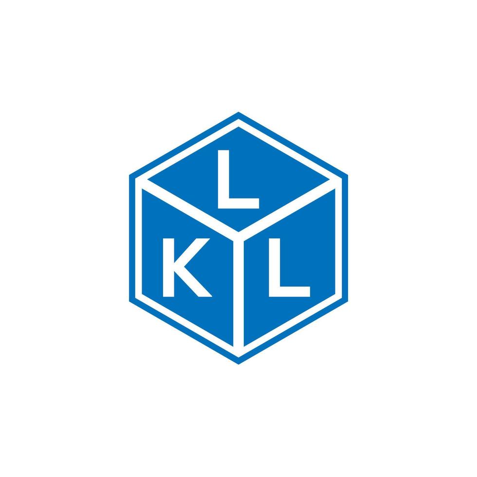 diseño de logotipo de letra lkl sobre fondo negro. concepto de logotipo de letra inicial creativa lkl. diseño de letras lkl. vector