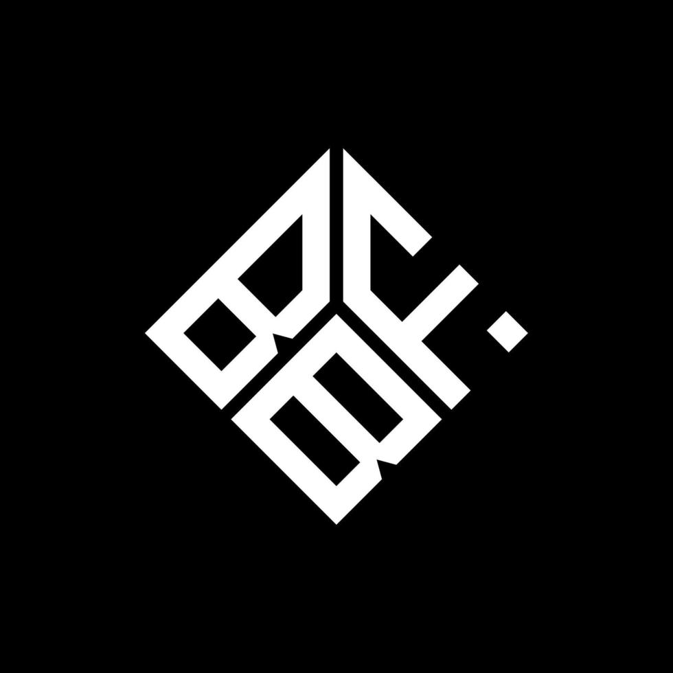 diseño de logotipo de letra bfb sobre fondo negro. concepto de logotipo de letra de iniciales creativas bfb. diseño de carta bfb. vector