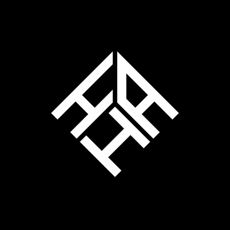 HAH letter logo design on black background. HAH creative initials letter logo concept. HAH letter design. vector