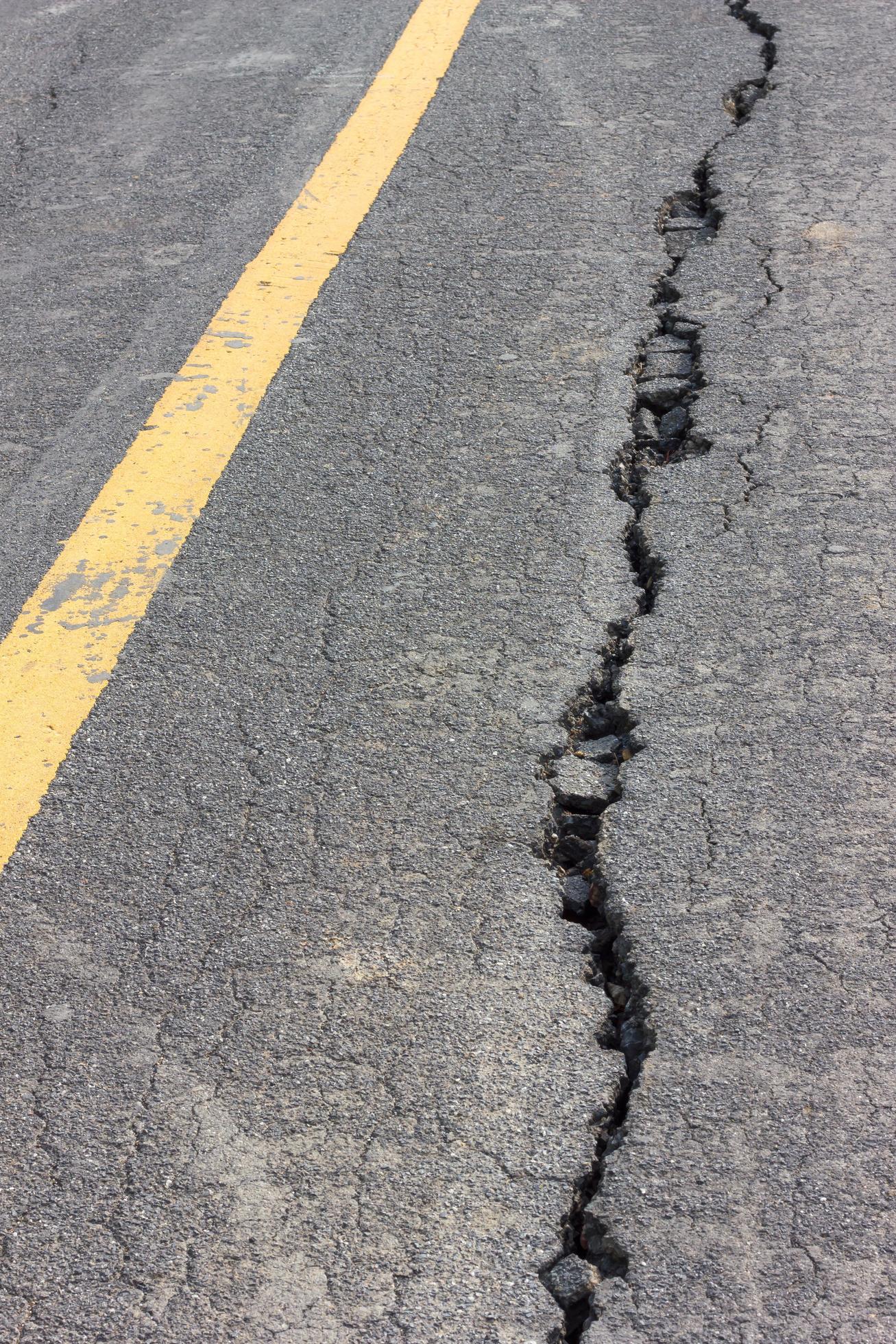Asphalt broken yellow line. 7556877 Stock Photo at Vecteezy