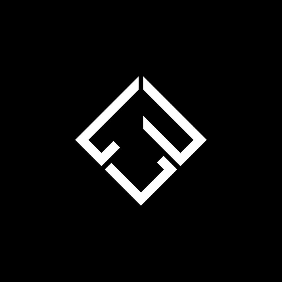 LUL letter logo design on black background. LUL creative initials letter logo concept. LUL letter design. vector