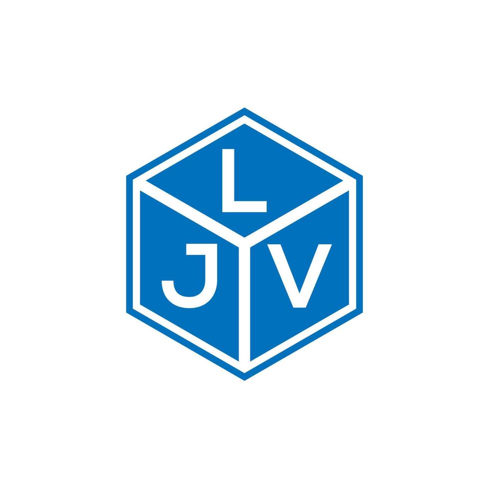 diseño de logotipo de letra ljv sobre fondo negro. concepto de logotipo de letra de iniciales creativas ljv. diseño de letras ljv. vector