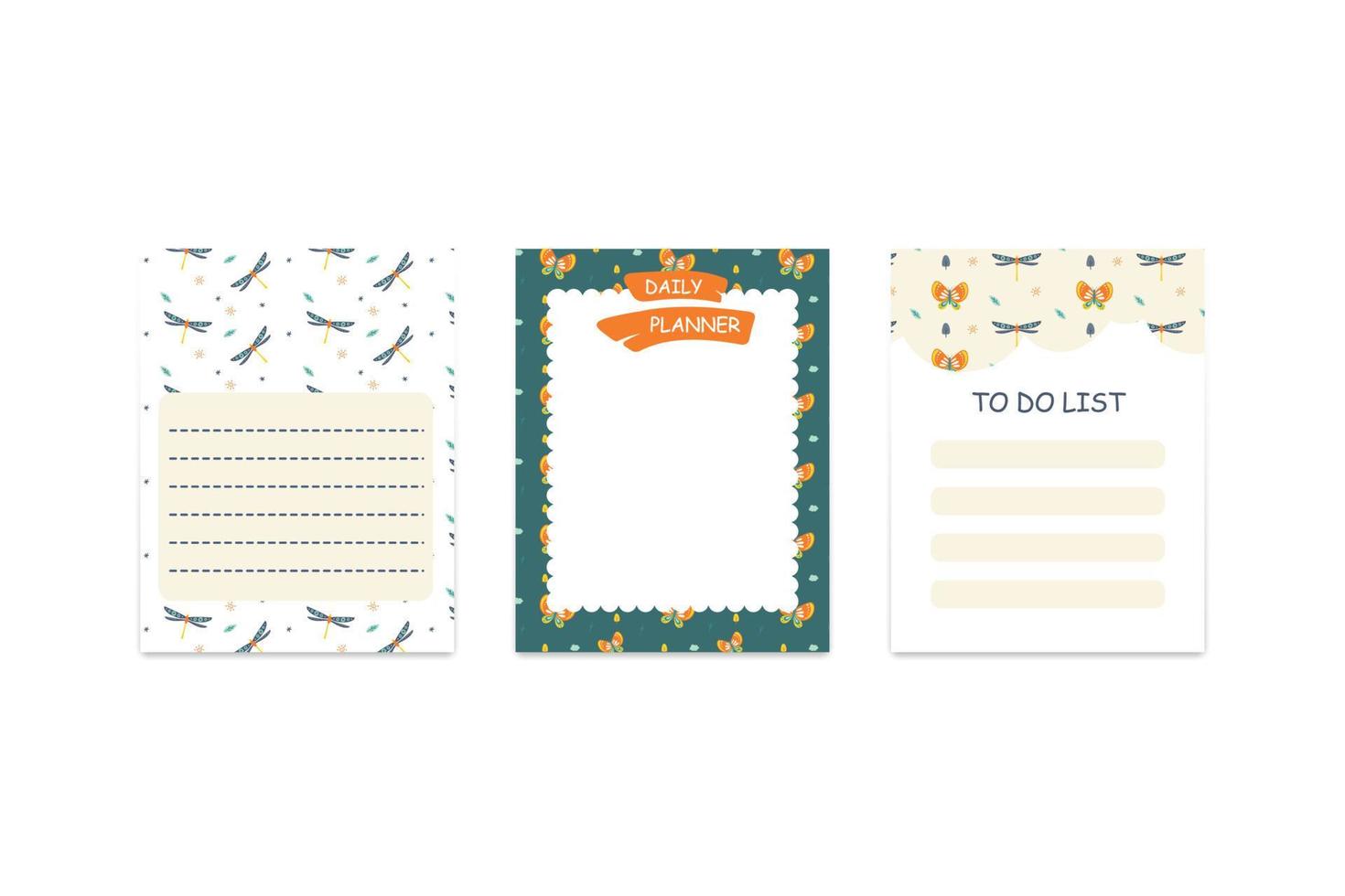 scrapbook memo and note collection vector