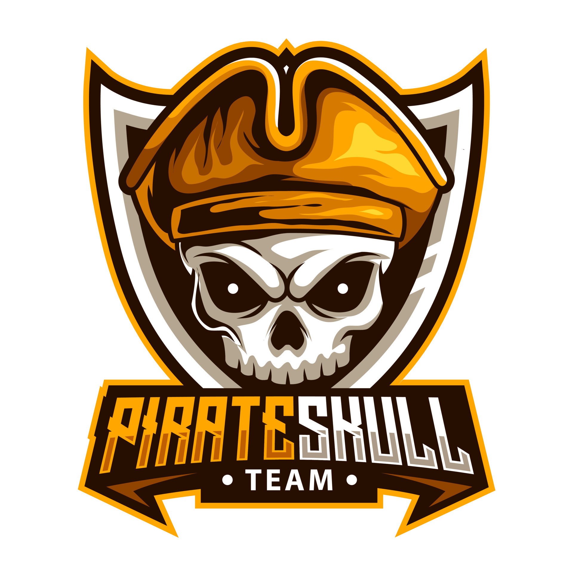 Premium Vector  Pirate vector logo template pirate sport gaming