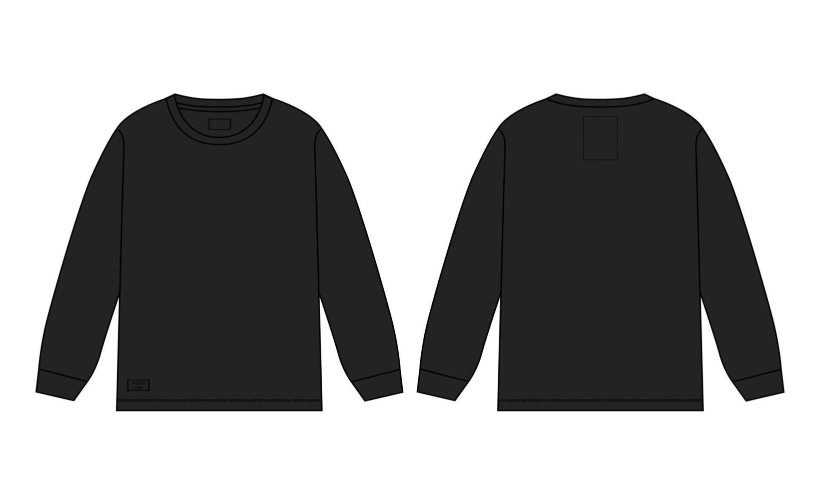 Black Long Sleeve Shirt Vector Art, Icons, and Graphics for Free