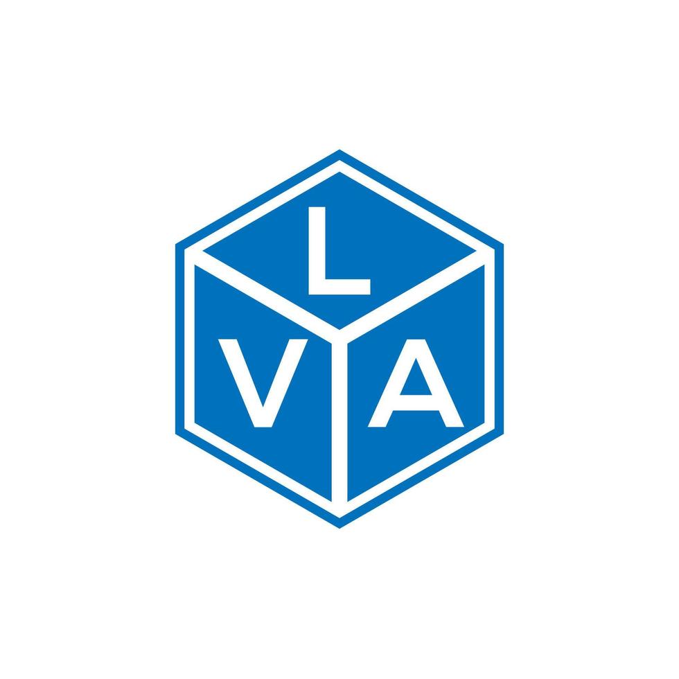 diseño del logotipo de la letra lva sobre fondo negro. concepto de logotipo de letra inicial creativa lva. diseño de letras lva. vector