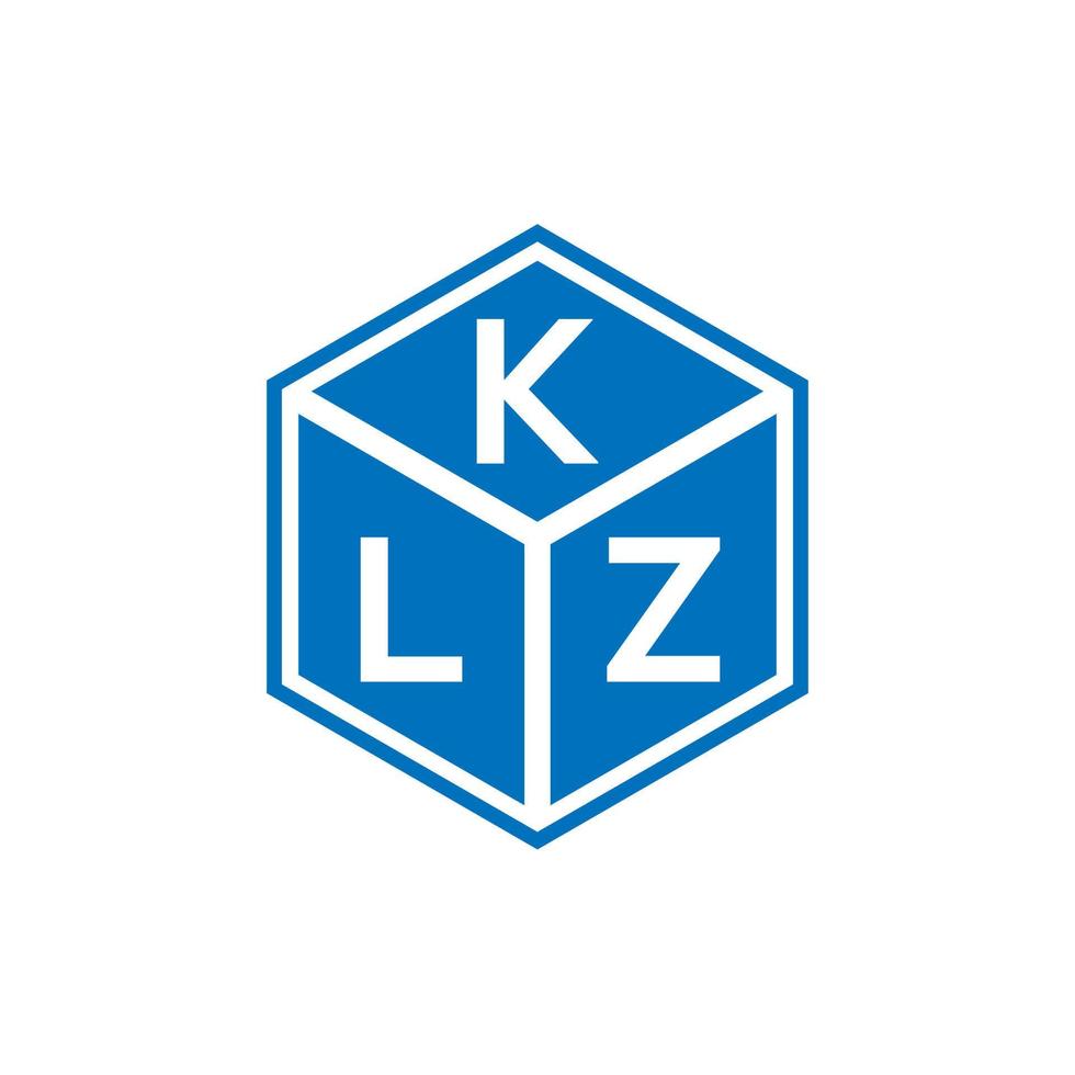 diseño de logotipo de letra klz sobre fondo negro. concepto de logotipo de letra de iniciales creativas klz. diseño de letras klz. vector