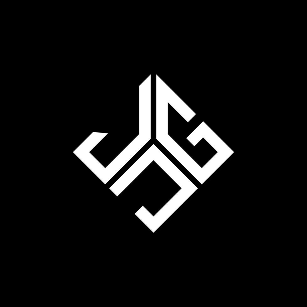 diseño de logotipo de letra jgj sobre fondo negro. concepto de logotipo de letra de iniciales creativas jgj. diseño de letras jgj. vector