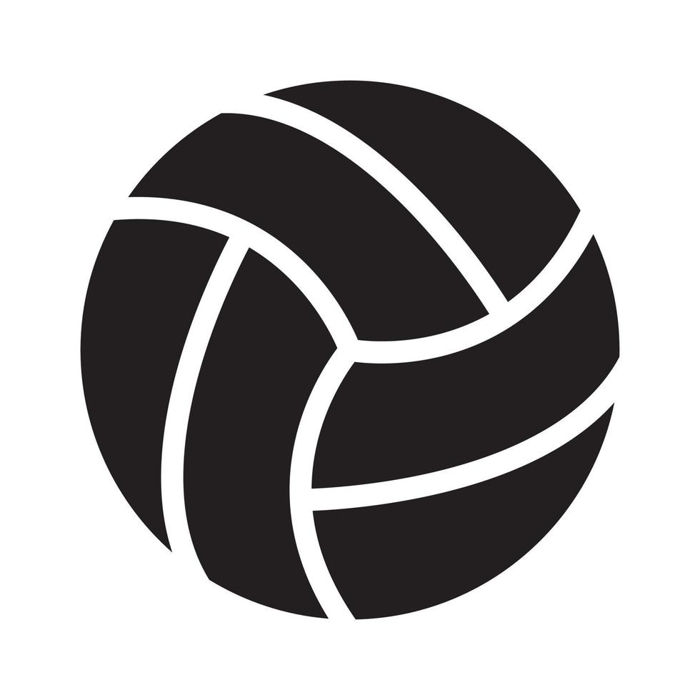 vector de icono de voleibol para diseño gráfico, logotipo, sitio web, redes sociales, aplicación móvil, ilustración de interfaz de usuario