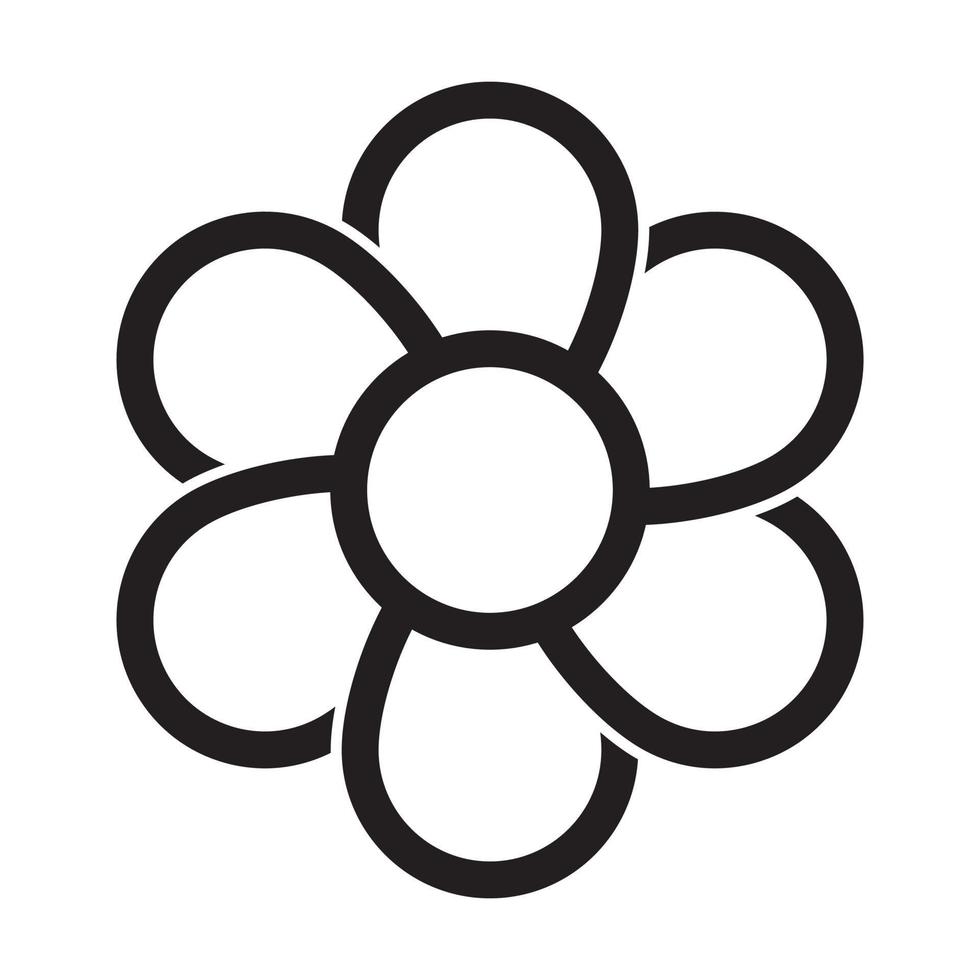 flower icon vector for graphic design, logo, website, social media, mobile app, UI illustration