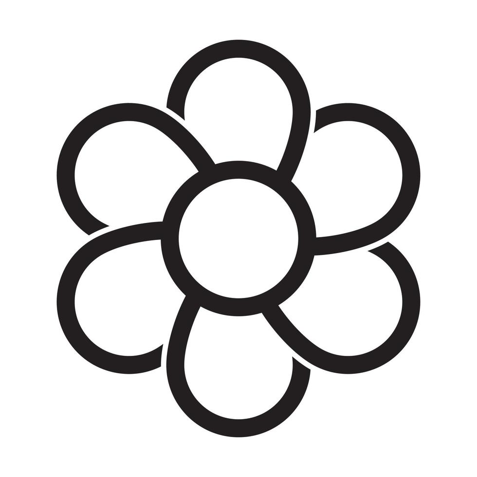 flower icon vector for graphic design, logo, website, social media, mobile app, UI illustration