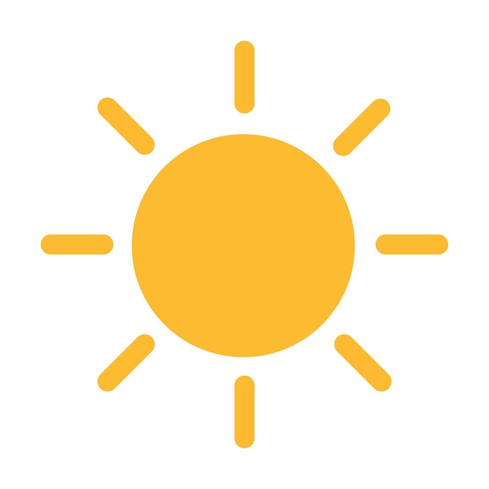 sol icono vector puesta de sol concepto para diseño gráfico, logotipo, sitio web, redes sociales, aplicación móvil, ilustración de interfaz de usuario