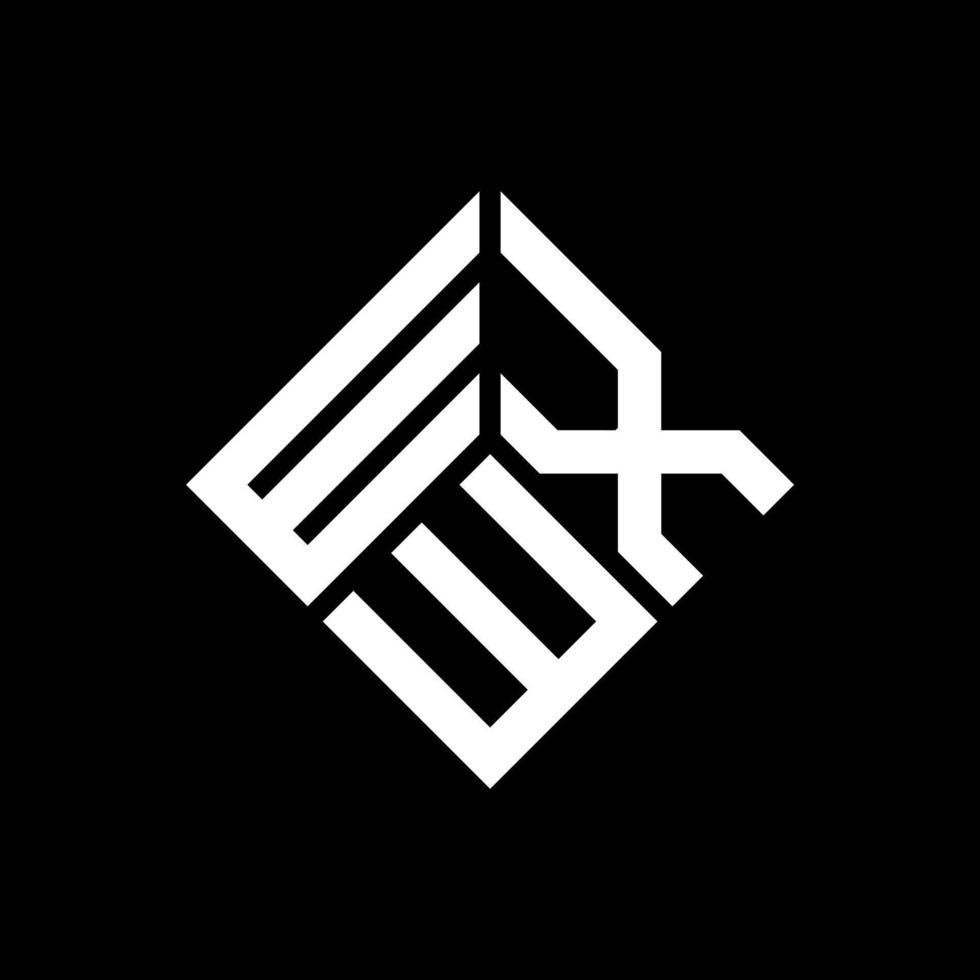 WXW letter logo design on black background. WXW creative initials letter logo concept. WXW letter design. vector