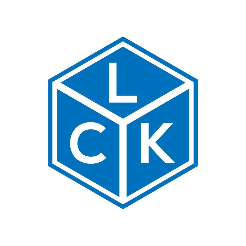 diseño de logotipo de letra lck sobre fondo negro. Concepto de logotipo de letra inicial creativa lck. diseño de letra lck. vector
