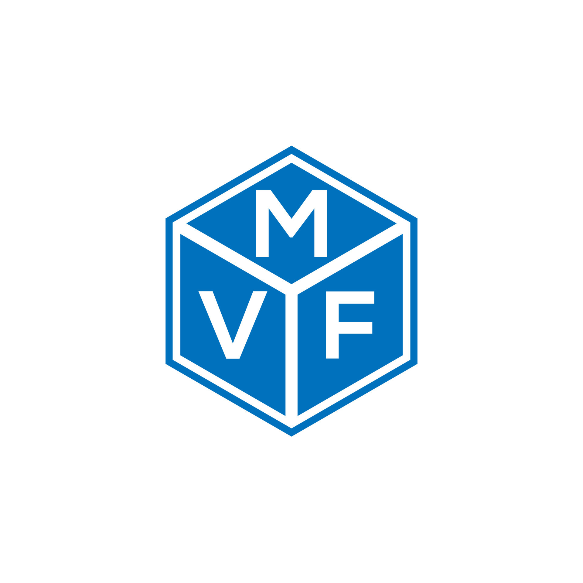 MVF creative initials letter logo concept. MVF letter design.MVF letter