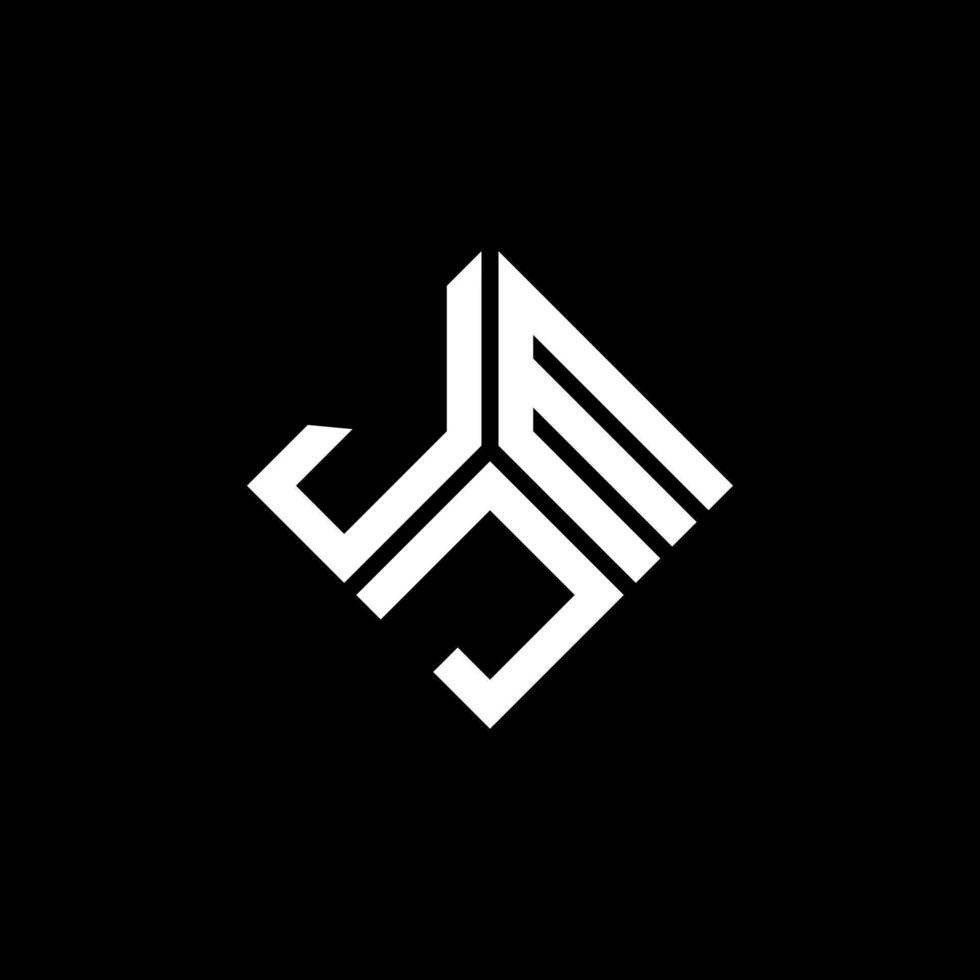 diseño del logotipo de la letra jmj sobre fondo negro. concepto de logotipo de letra de iniciales creativas jmj. diseño de letras jmj. vector
