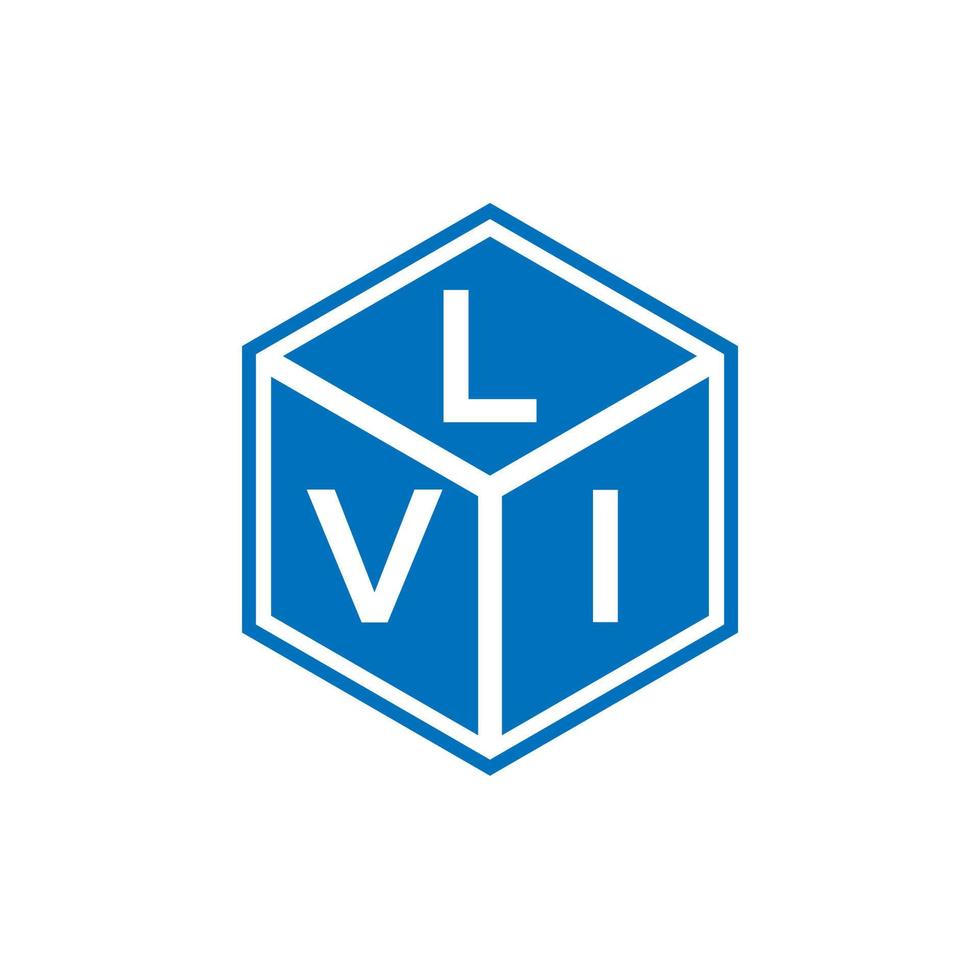 concepto de logotipo de letra de iniciales creativas lvi. diseño de letras lvi. Diseño de logotipo de letras lvi sobre fondo negro. concepto de logotipo de letra de iniciales creativas lvi. diseño de letras lvi. vector