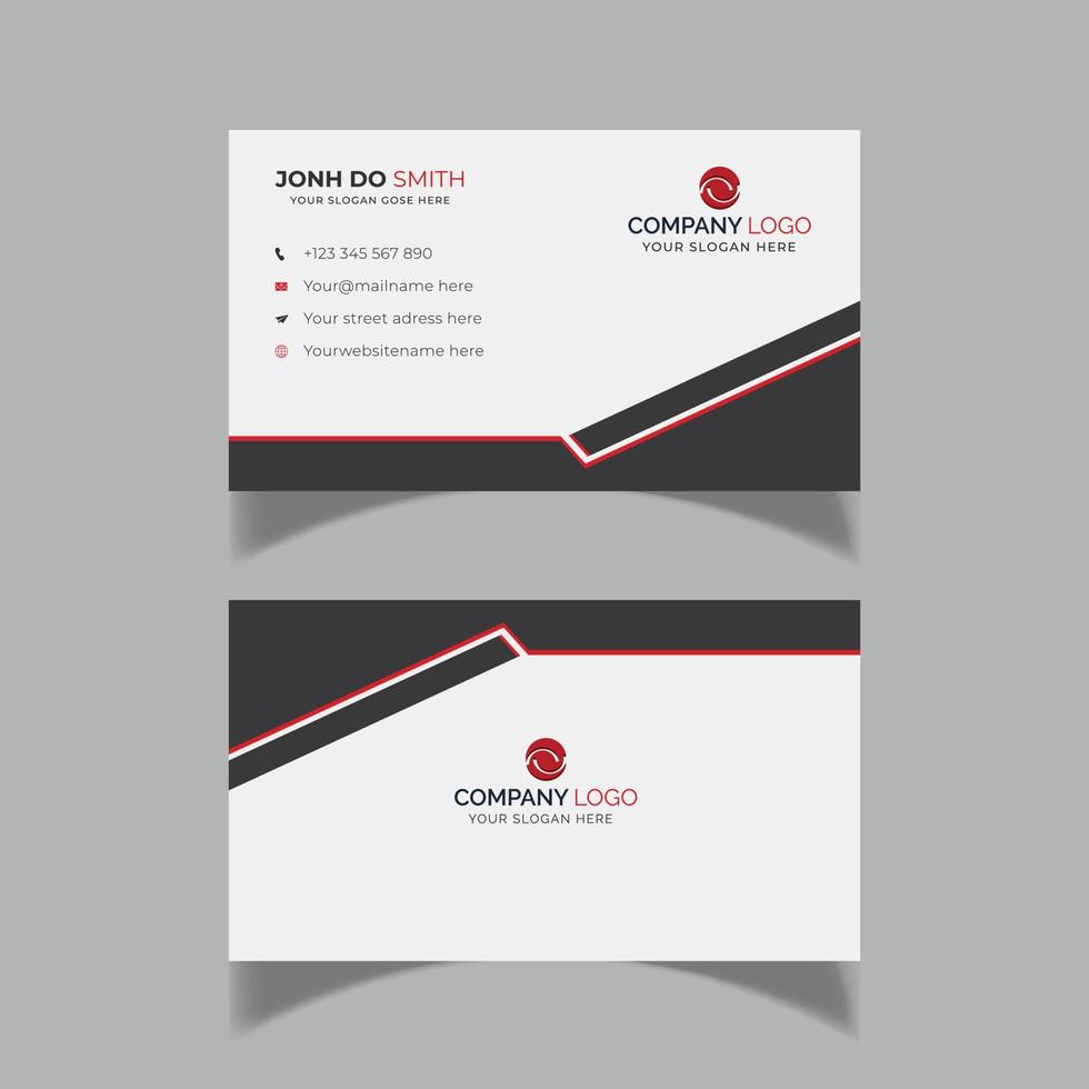 simple and modern business card design template vector