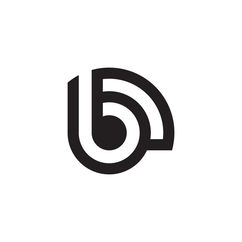 Letter B logo Technology and digital abstract connection. Wifi vector ...