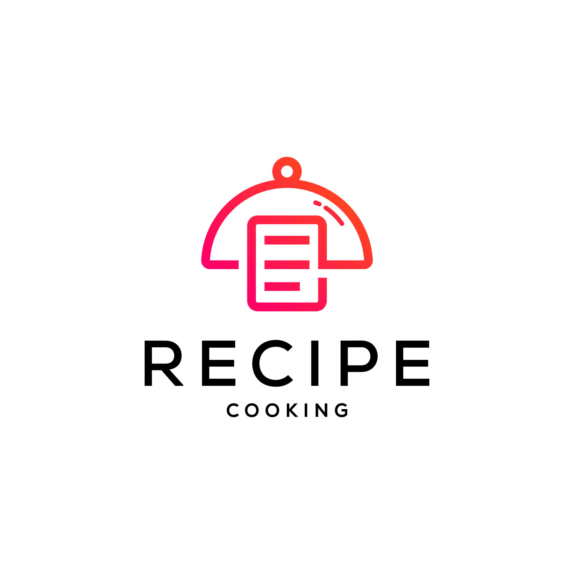 Recipe food Logo design Template 7559224 Vector Art at Vecteezy