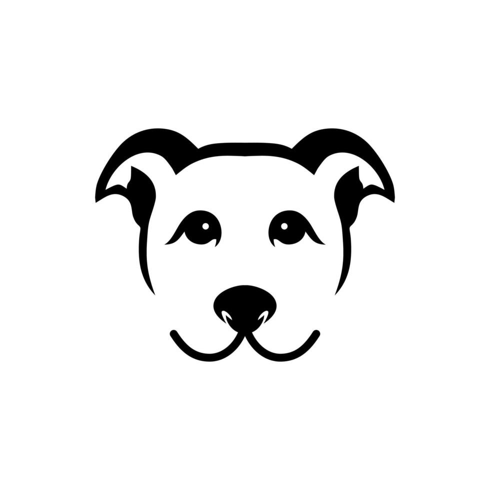 perro. una ilustración de logotipo de perro minimalista y moderna vector