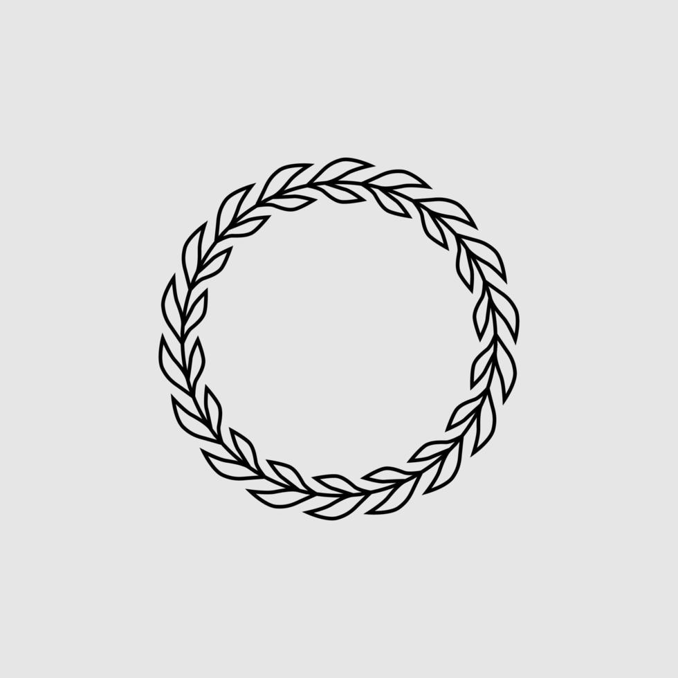 Wreath shape illustration design vector
