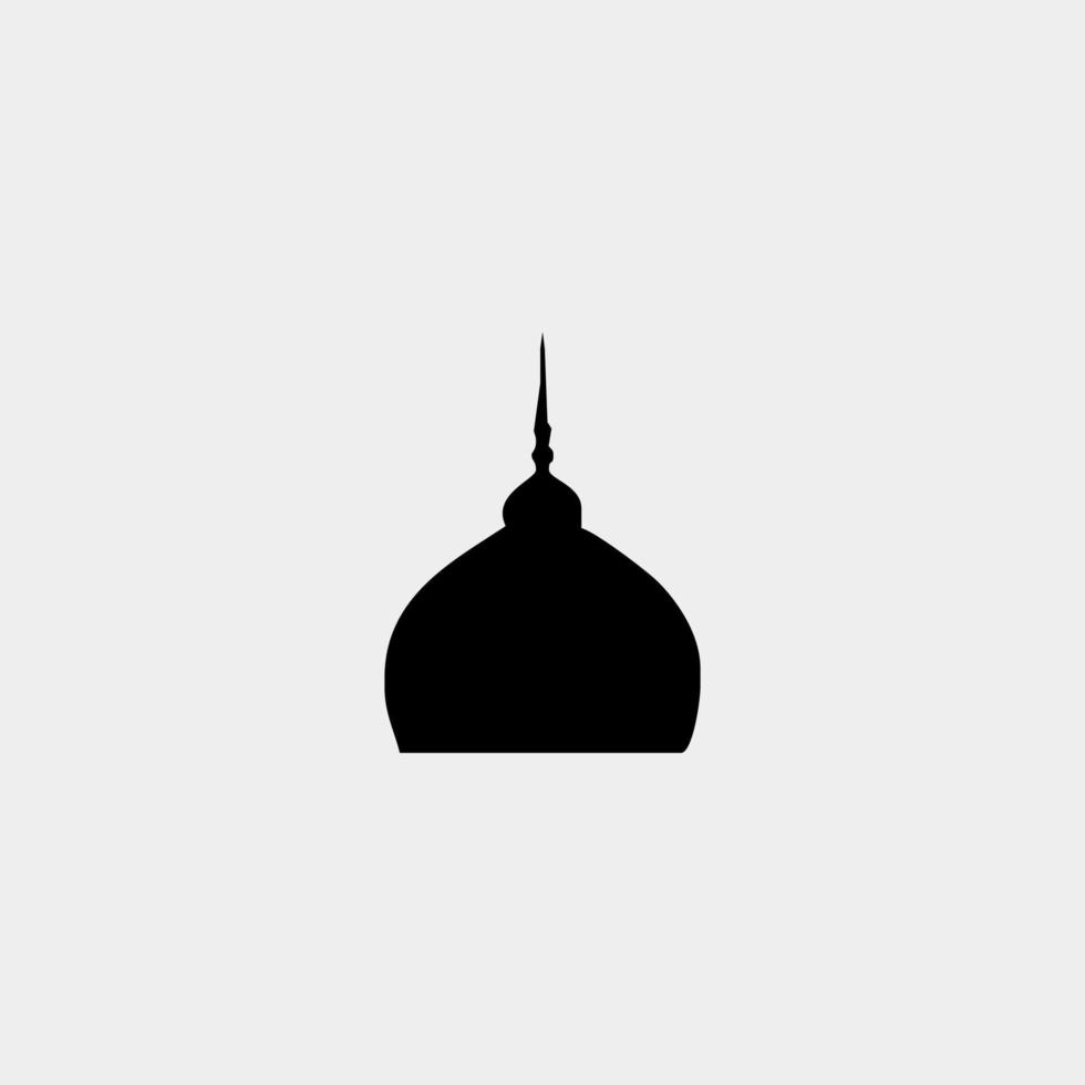 mosque silhouette. mosque design elements vector