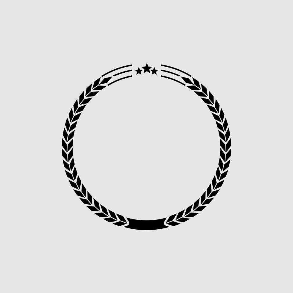 Wreath shape illustration design vector