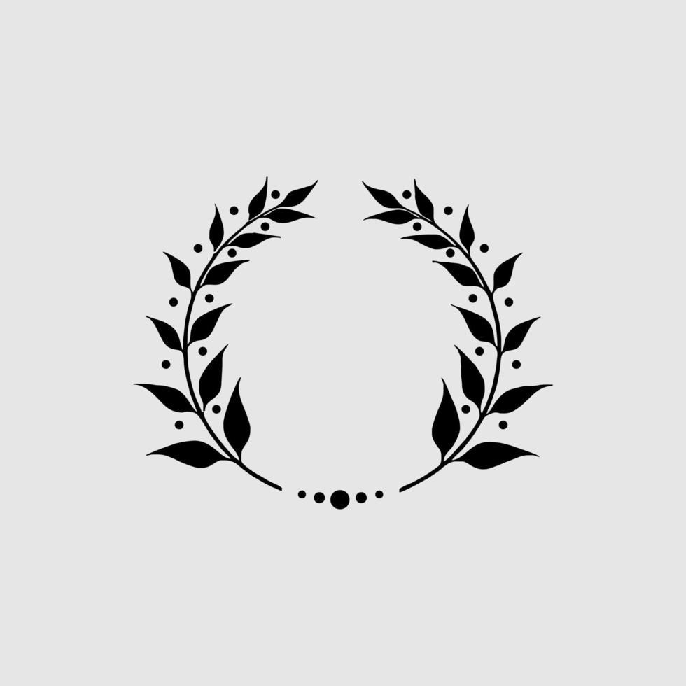 Wreath shape illustration design vector