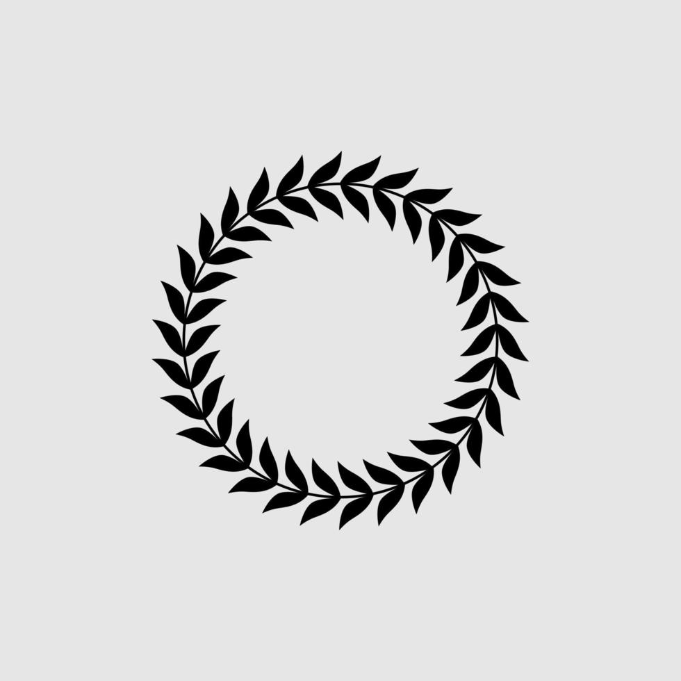 Wreath shape illustration design vector