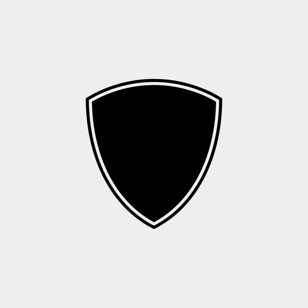 shield shape silhouette illustration design vector