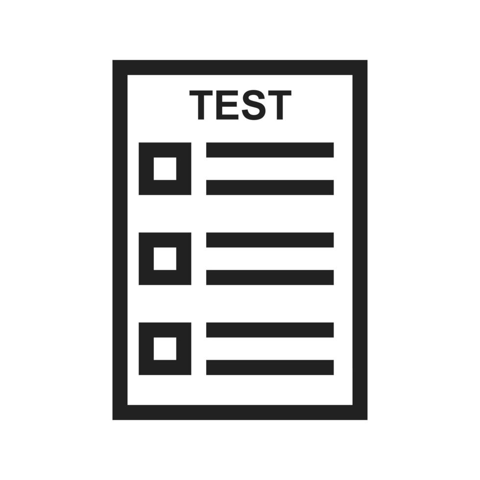 Online Test Icon vector