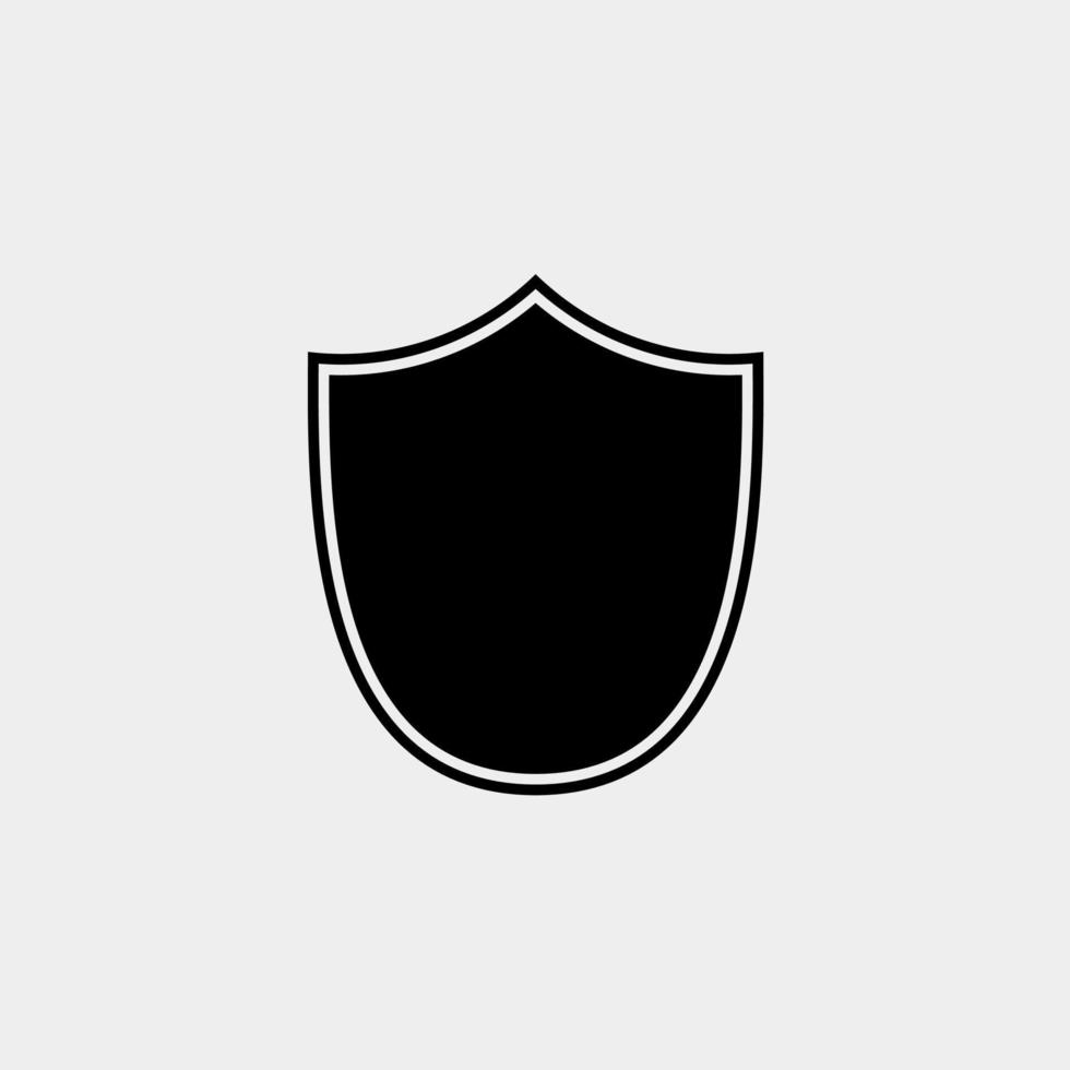 shield shape silhouette illustration design vector
