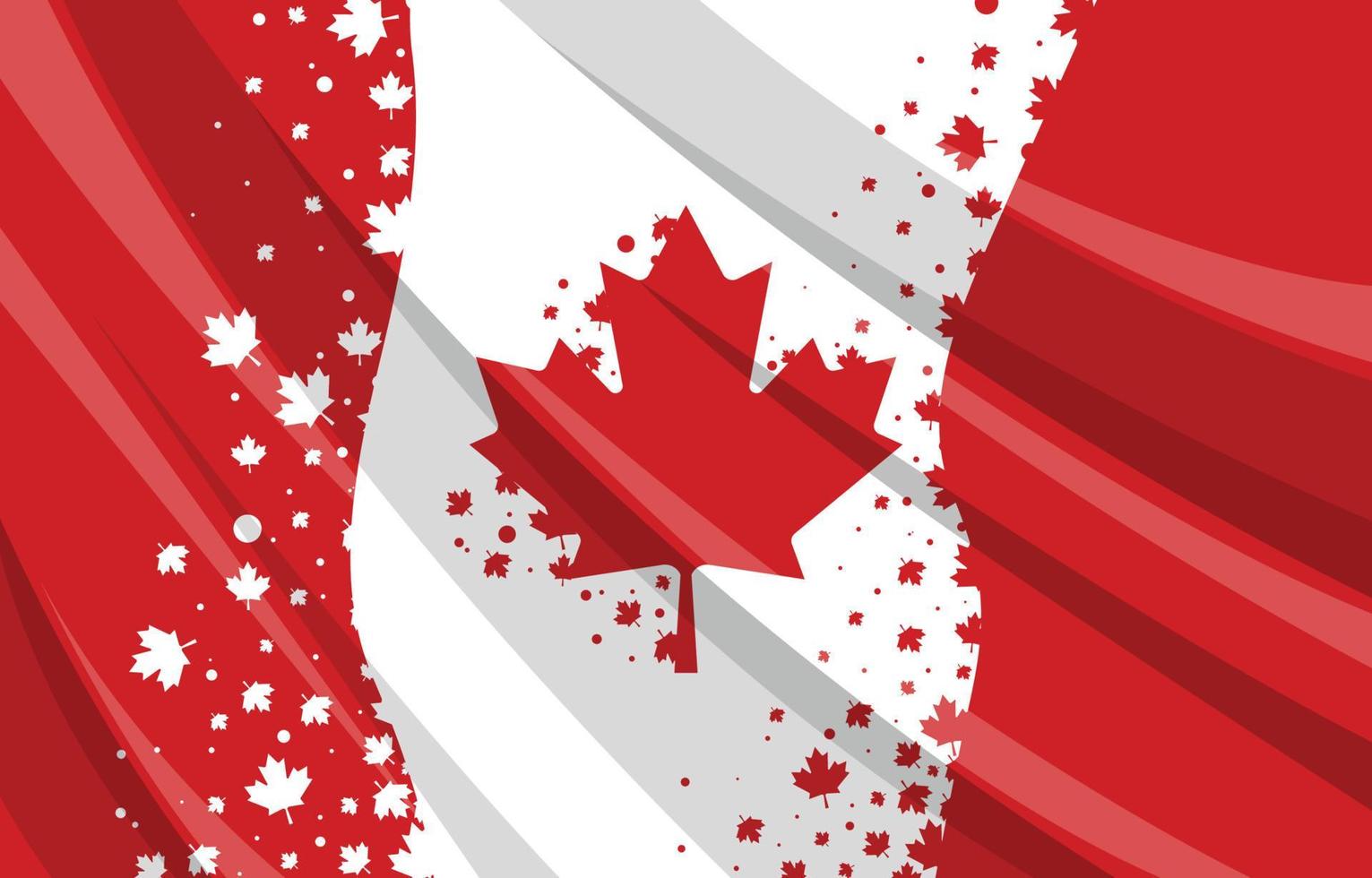 feliz día de canadá fondo vector