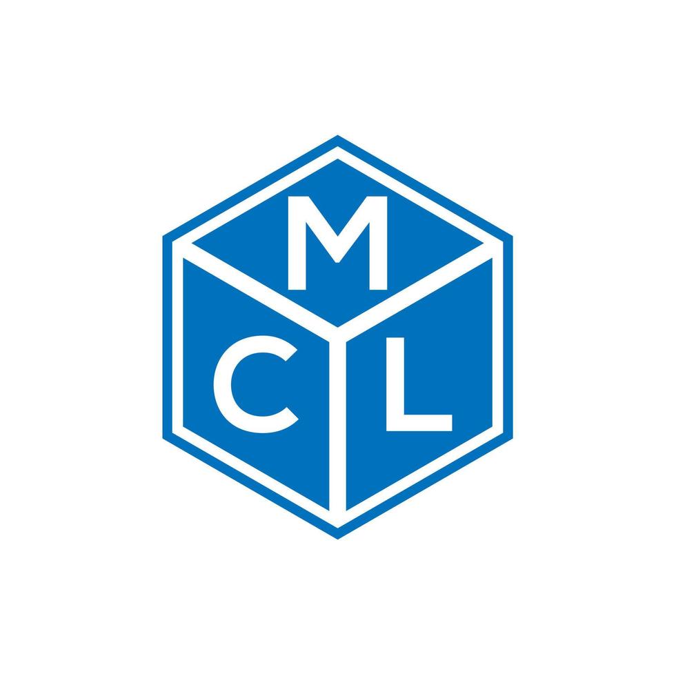 diseño de logotipo de letra mcl sobre fondo negro. concepto de logotipo de letra de iniciales creativas mcl. diseño de letras mcl. vector