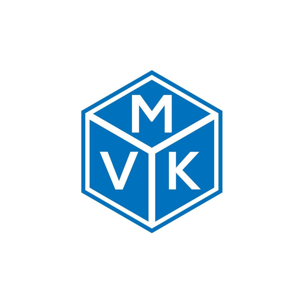 MVK letter logo design on black background. MVK creative initials letter logo concept. MVK letter design. vector