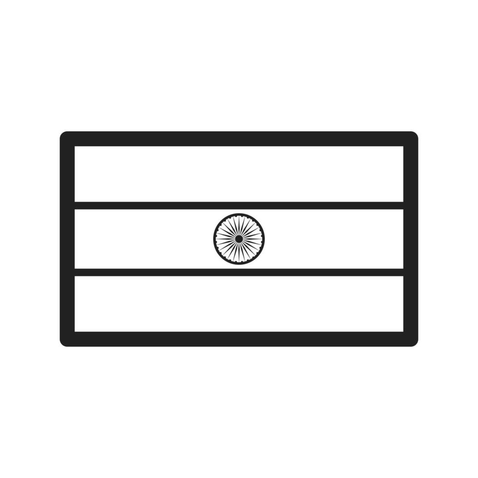 India Line Icon vector