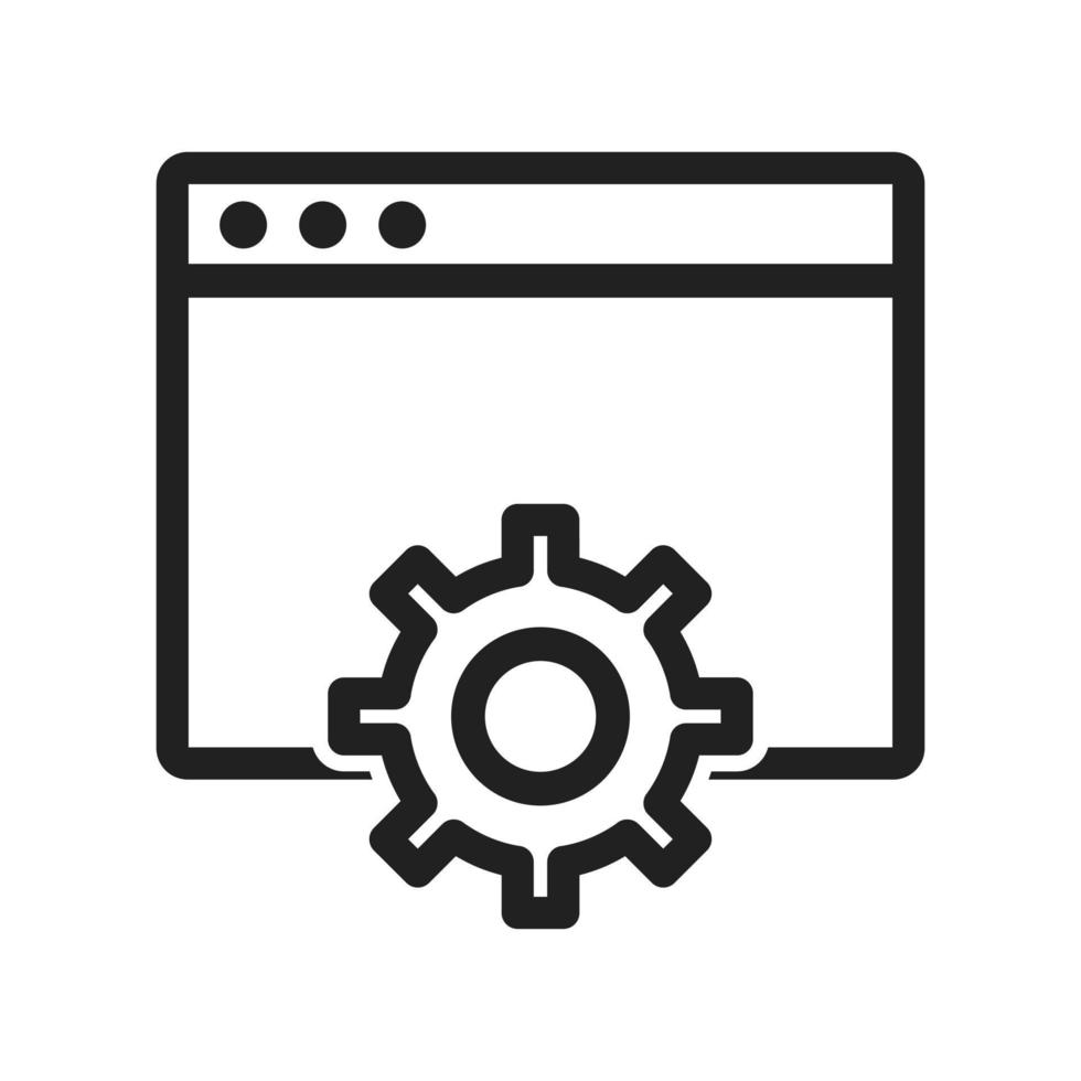 Browser Settings Icon vector