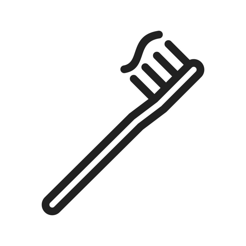 Toothbrush Line Icon vector