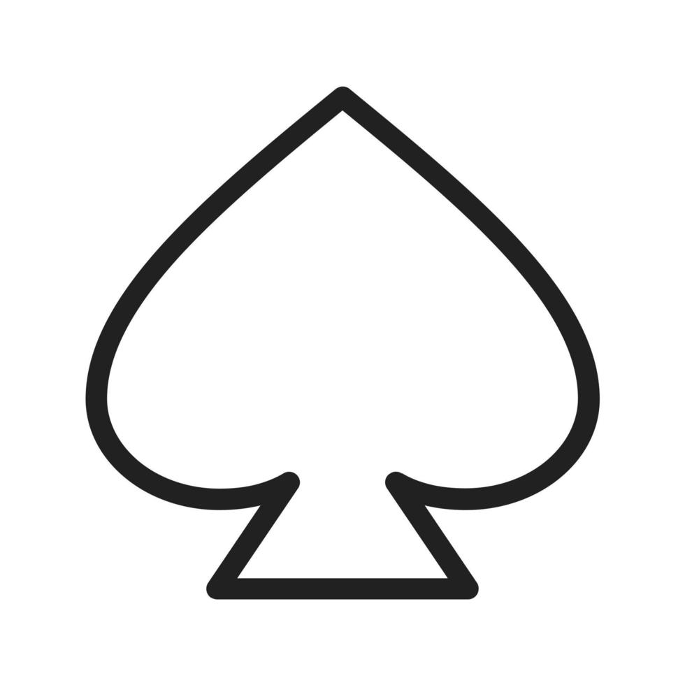 Spade Line Icon vector