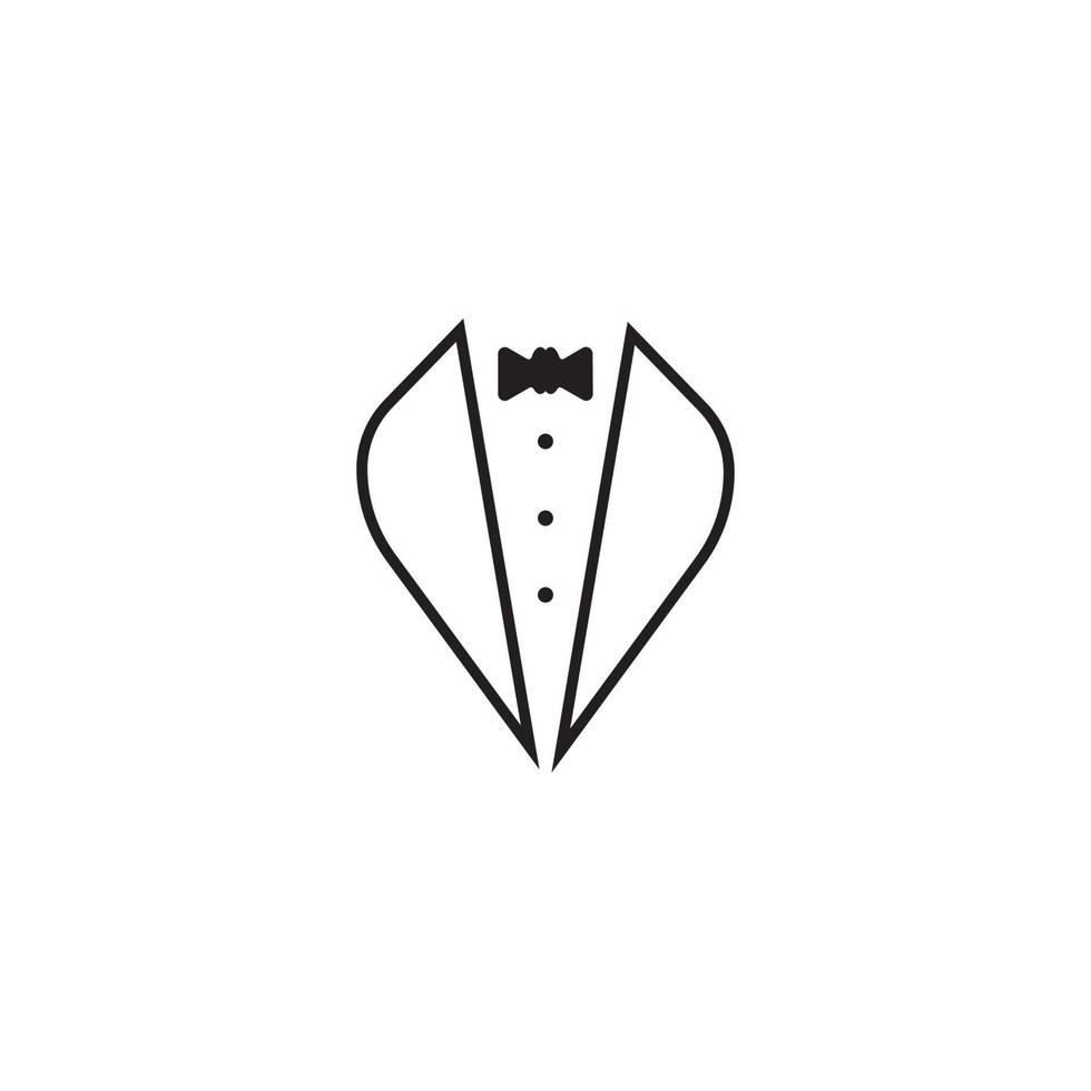 Tuxedo logo vector icon template