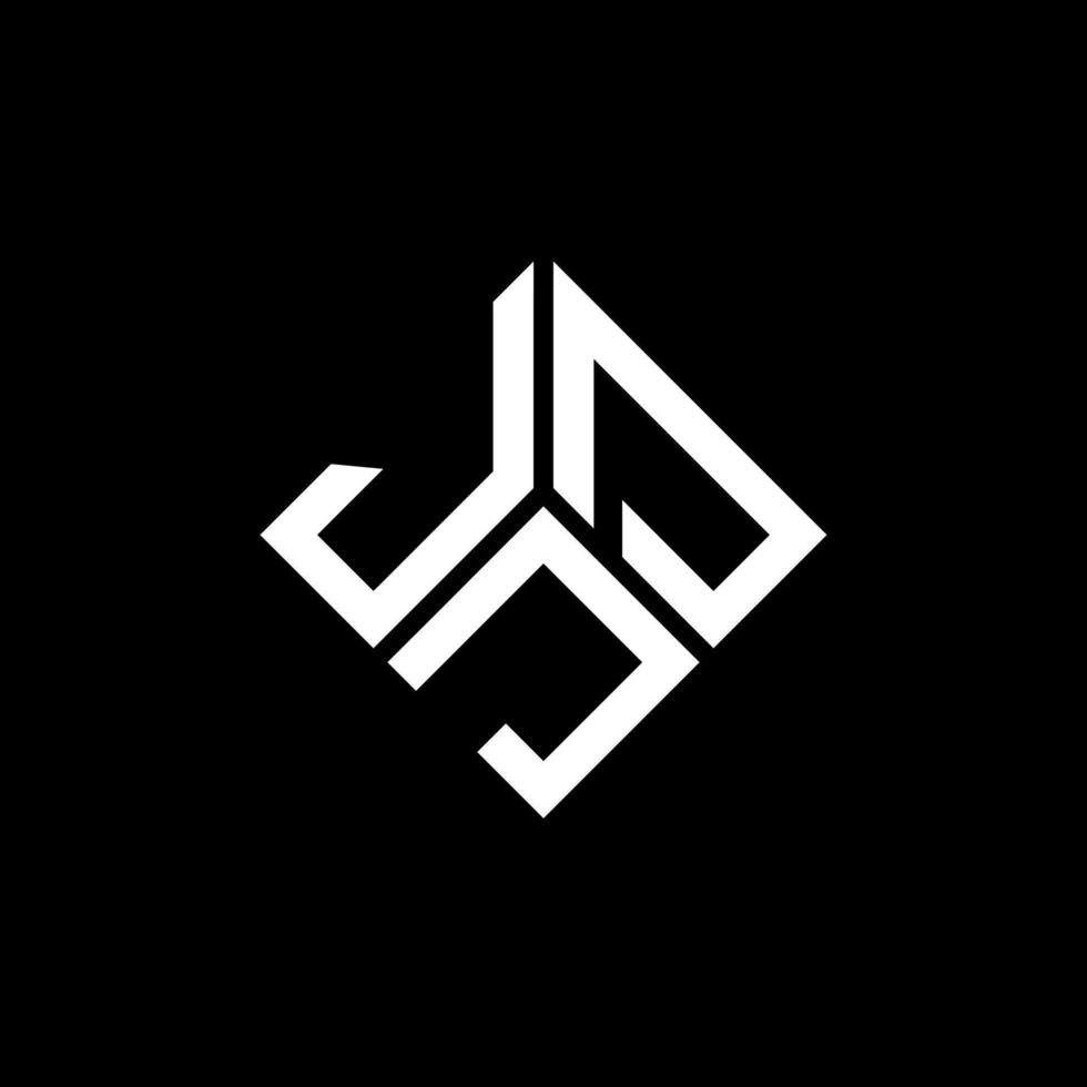 JDJ letter logo design on black background. JDJ creative initials letter logo concept. JDJ letter design. vector
