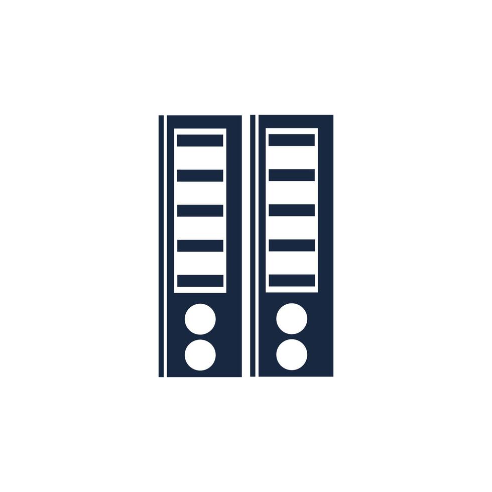 Binder simple. Office folder icon vector